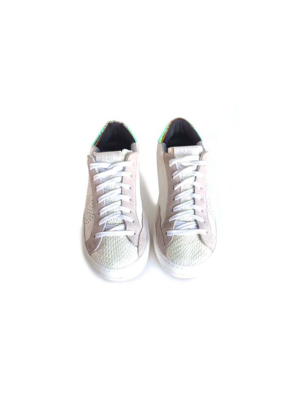 P448 John Sneaker in nautilus Python-Printed Leather Low-Top Size 7.5 | 38
